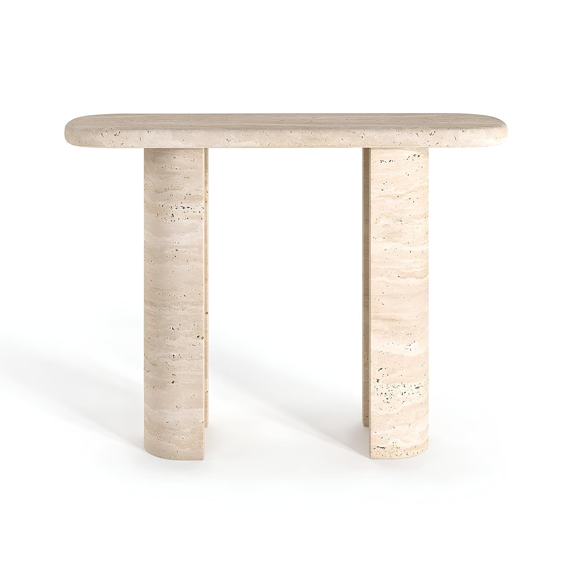 Travertin Wandtafel Dubbele Poten | Corvina