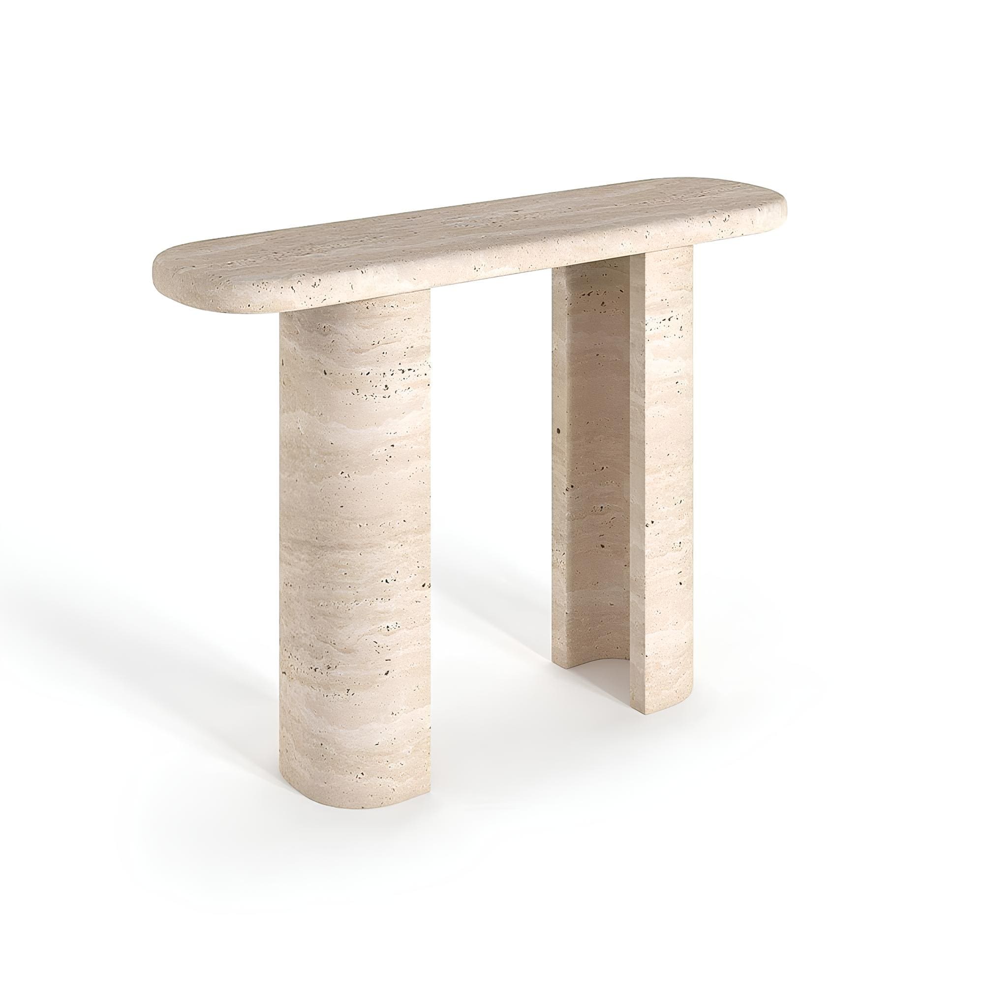 Travertin Wandtafel Dubbele Poten | Corvina